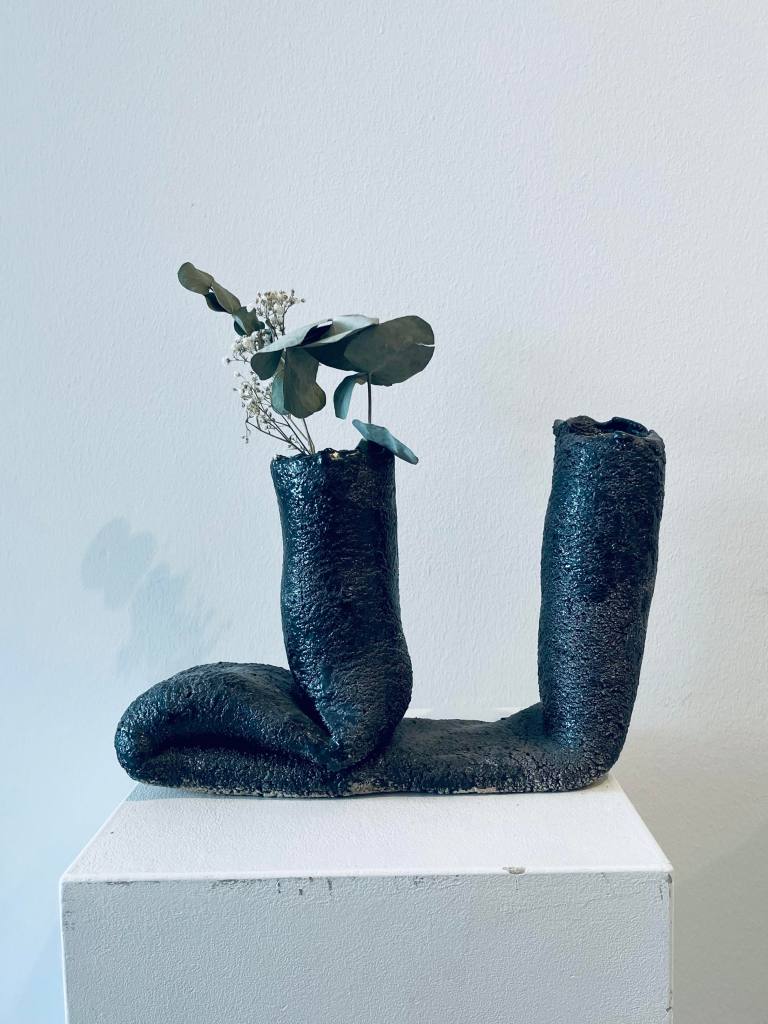 "Bending" Stoneware Vessel